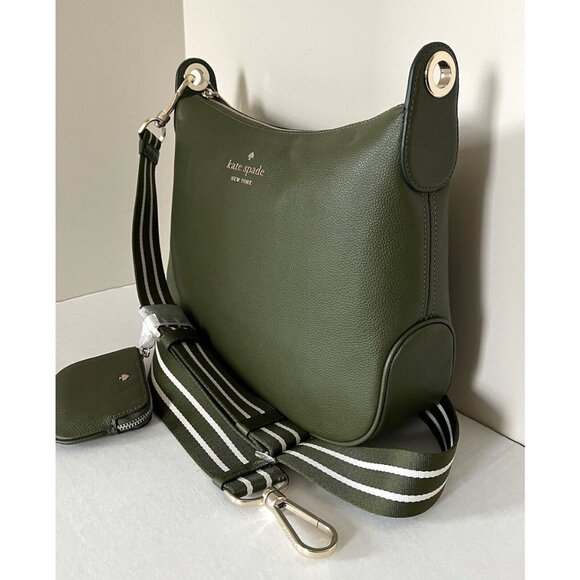 New Kate Spade Rosie Large Crossbody Pebbled Leather Enchanted Green - Picture 3 of 6